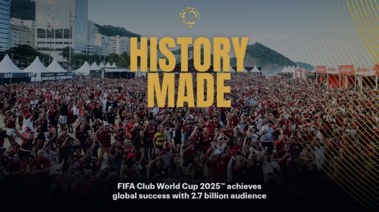 FIFA官方数据：新世俱杯全球观看量突破27亿 现场观众近250万